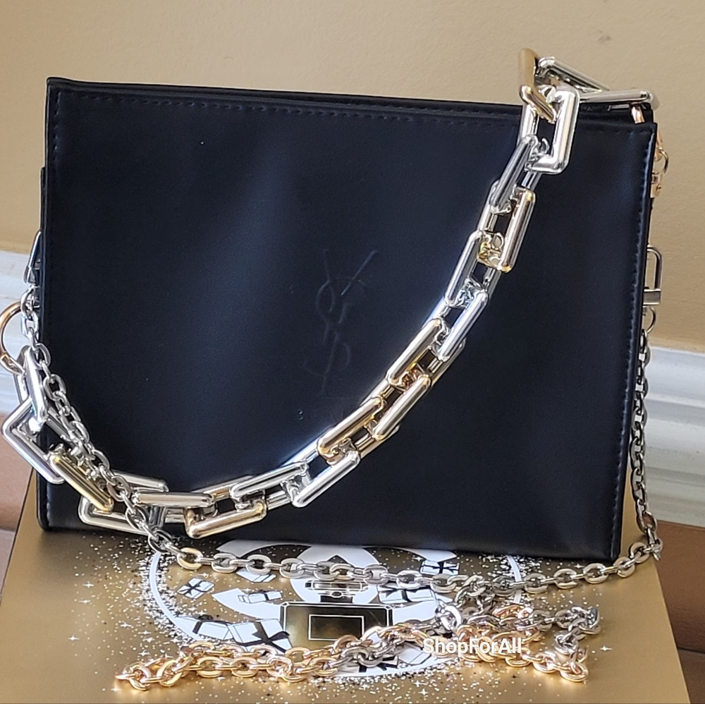 Yves Saint Laurent sliver gold crossbody - Picture 12 of 16